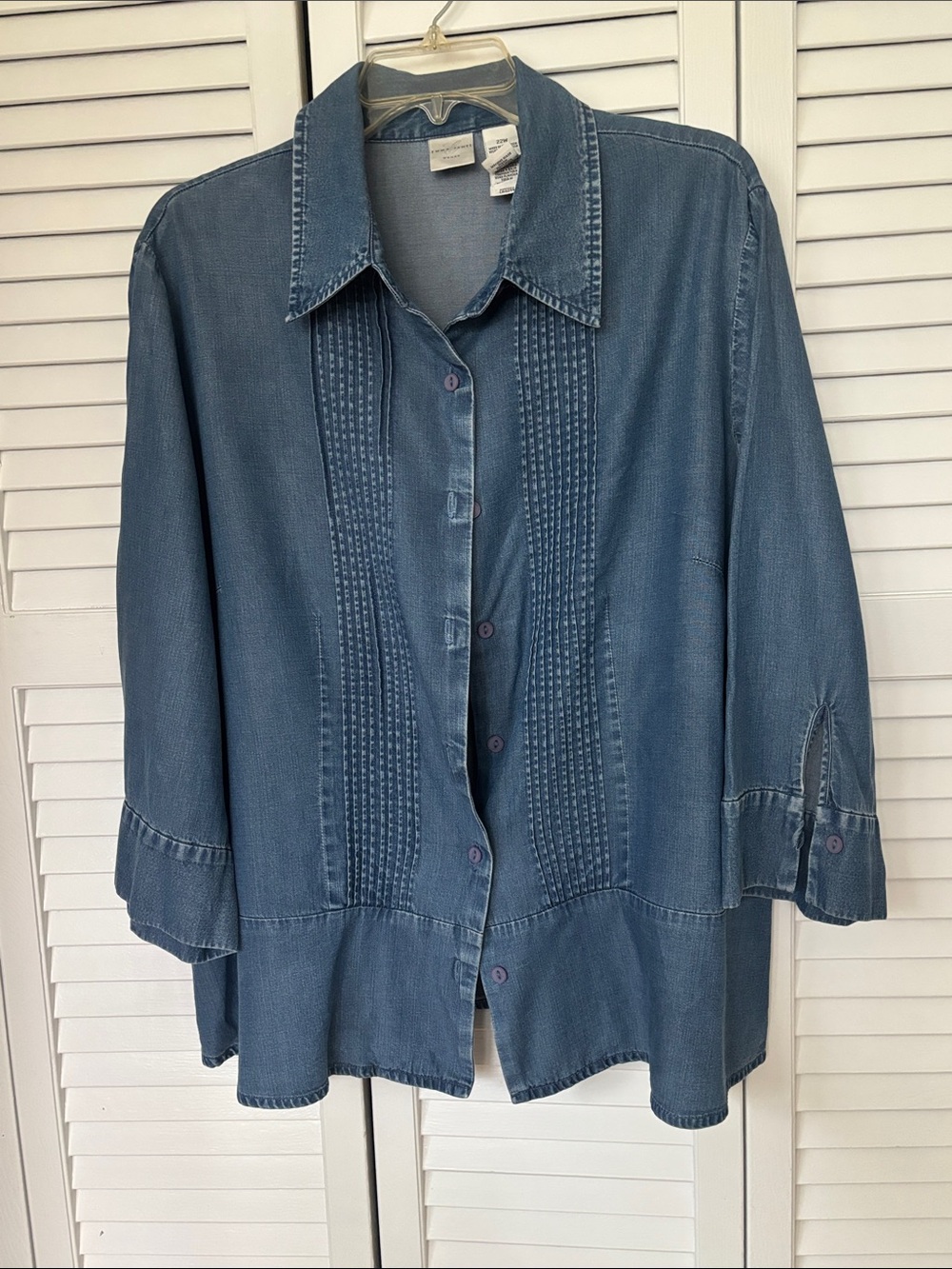 Looks like denim, but it’s soft and easy wear